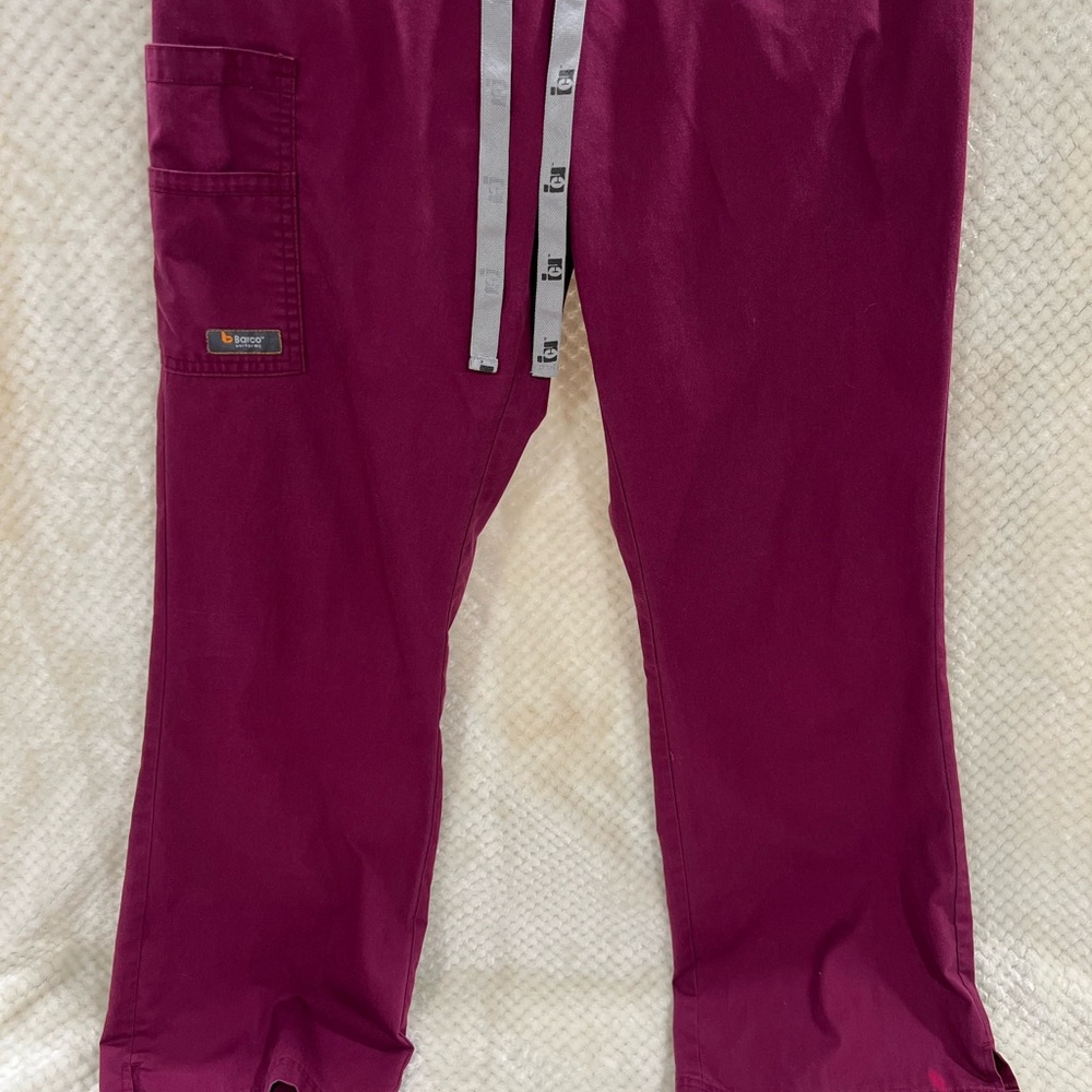 Barco ICU Wine/Burgundy Scrub Pants